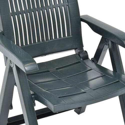 Havelænestole 2 stk. plastik grøn