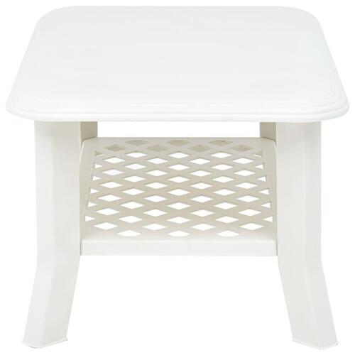 Sofabord 90 x 60 x 46 cm plastik hvid