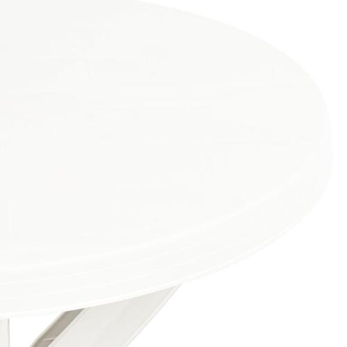 Bistrobord Ø70 cm plastik hvid