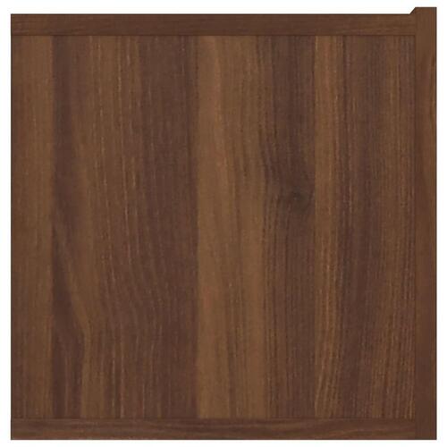 Tv-bord 80x30x30 cm konstrueret træ brun egetræsfarve