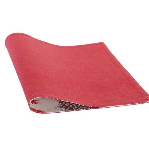 Dækkeservietter Jul Rød Polyester Bomuld (45 x 30 x 0,2 cm)