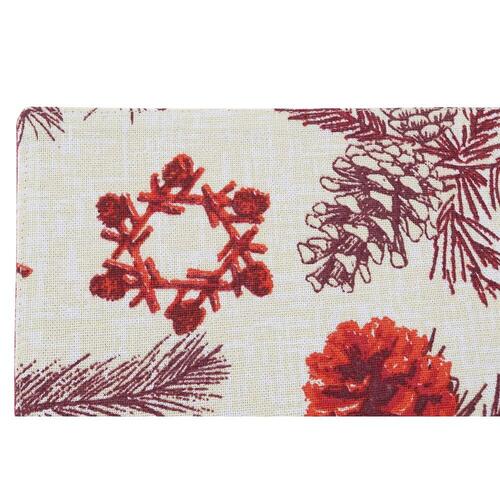 Dækkeservietter Jul Rød Polyester Bomuld (45 x 30 x 0,2 cm)