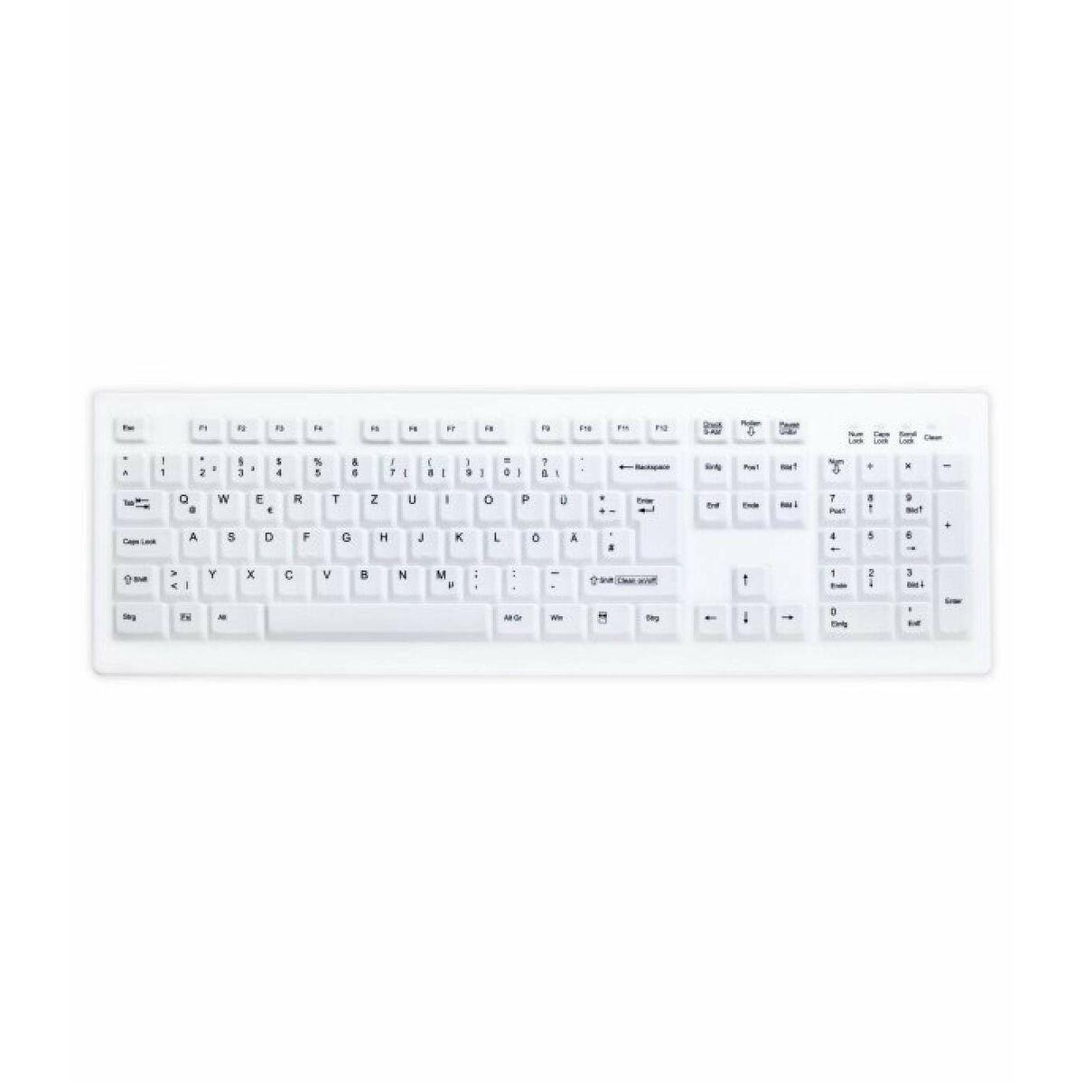 Vaskbar Desinficeret Tastatur Active Key Ftrtus0300 Usb Hvid