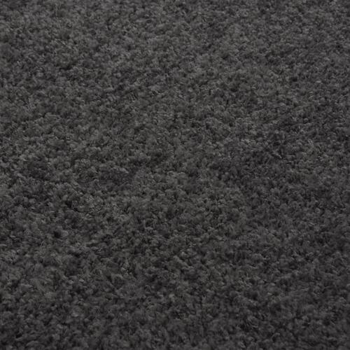 Shaggy gulvtæppe 140x200 cm høje luv antracitgrå