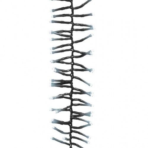 LED-lyskæde 400 LED - kold hvid, klyngedesign, 7,4 m USB