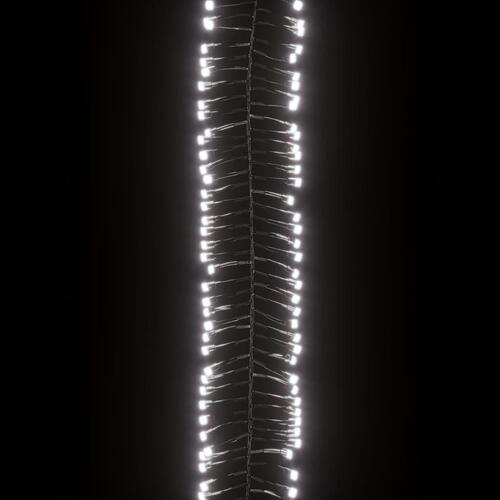 LED-lyskæde 2000 LED'er 17 m PVC koldt hvidt lys