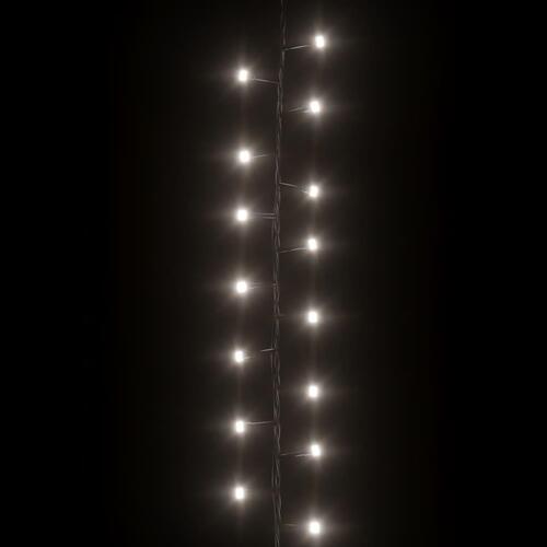 Kompakt LED-lyskæde 400 LED'er 13 m PVC kold hvid