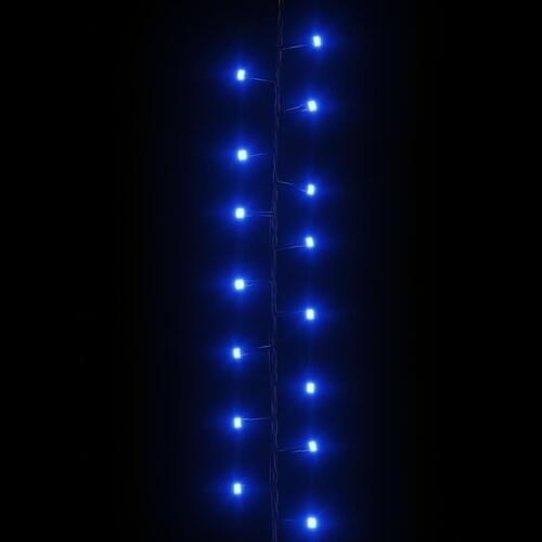 Kompakt LED-lyskæde 400 LED'er 13 m PVC blåt lys