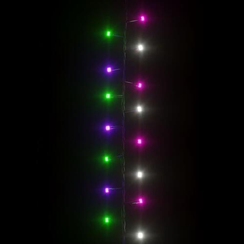 Kompakt LED-lyskæde 400 LED'er 13 m PVC pastelfarvet lys