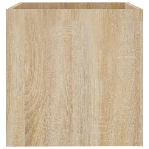 Plantekasse 40x40x40 cm konstrueret træ sonoma-eg