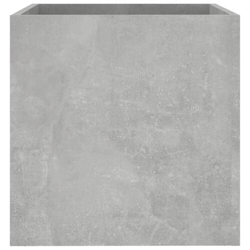 Plantekasse 40x40x40 cm konstrueret træ betongrå
