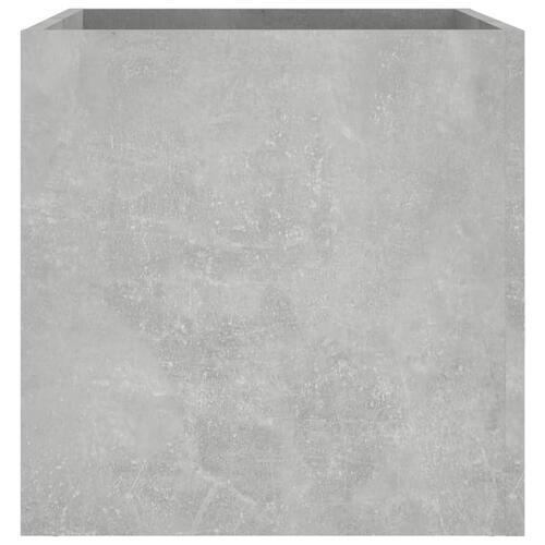 Plantekasse 40x40x40 cm konstrueret træ betongrå