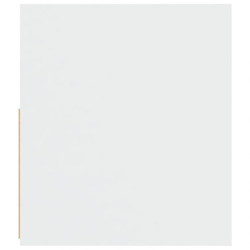 Sengeborde med LED-lys - 2 stk., 60×35×40 cm, hvid