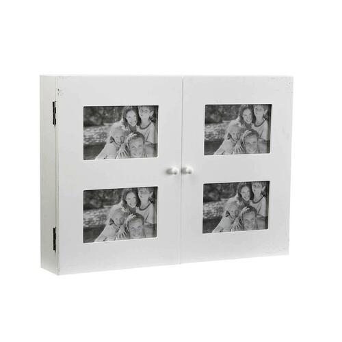 Nøgleskab Versa Wte Hvid Træ 8,5 x 33 x 46 cm