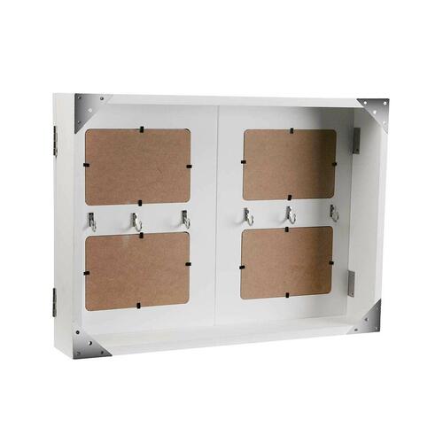 Nøgleskab Versa Wte Hvid Træ 8,5 x 33 x 46 cm