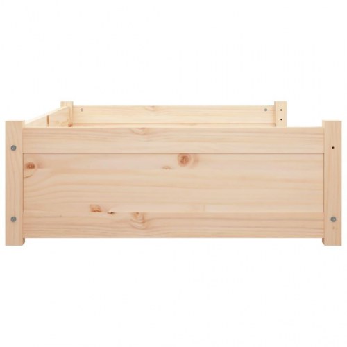 Hundeseng i massivt fyrretræ - 95,5 × 65,5 × 28 cm
