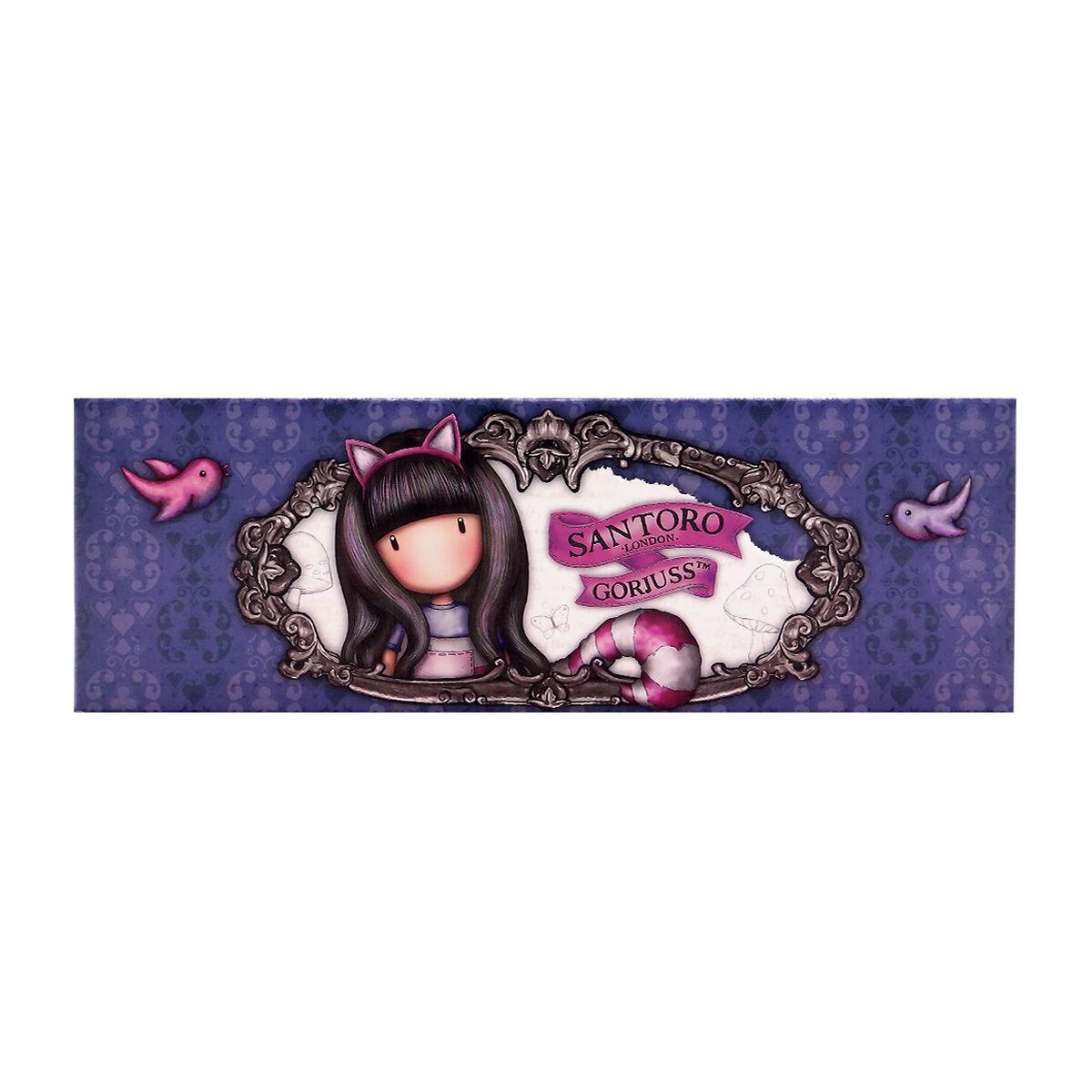 Penalhus Gorjuss Cheshire Cat Kasse Lilla