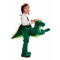 Kostume til børn Dino Rider Grøn 7-9 år