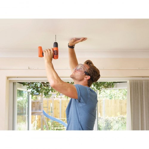 Black & Decker BDCD8-QW kompakt elektrisk skruetrækker/bor - 7,2 V lithium, 10 mm