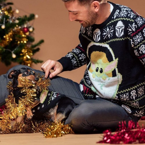 The Mandalorian unisex julesweater - sort (XS)