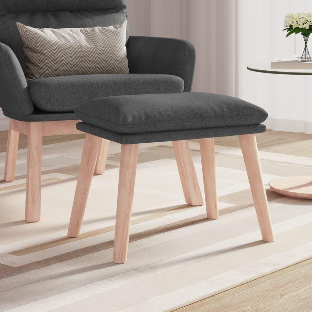 Fodskammel 45x29,5x35 cm stof mørkegrå