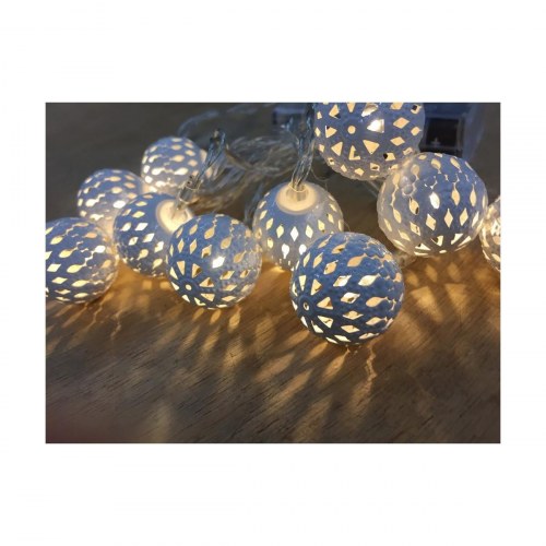 Decorative Lighting LED lyskæde - sølvfarvet, 1,3 m, 10 LED