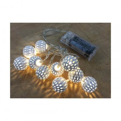 Decorative Lighting LED lyskæde - sølvfarvet, 1,3 m, 10 LED