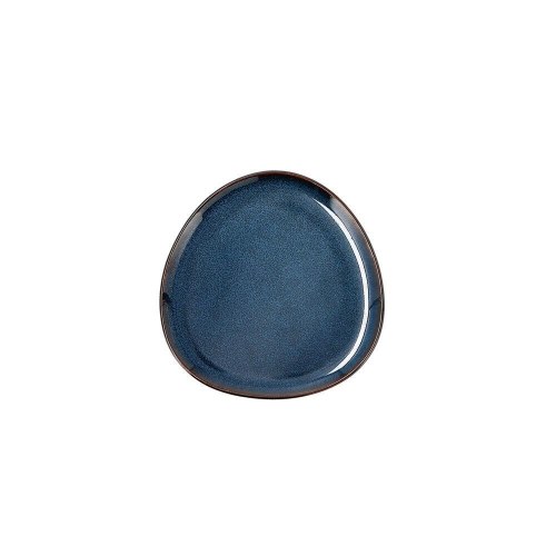 Bidasoa Ikonic flad tallerken, blå keramik, 11 x 11 cm - 12 stk