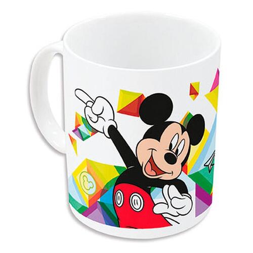 Krus Mickey Mouse Happy smiles Keramik Rød Blå (350 ml)