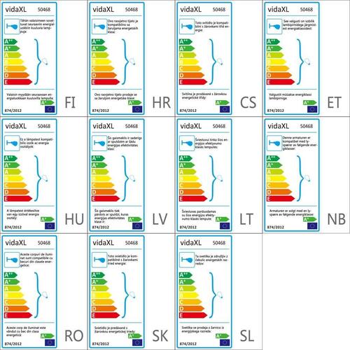 Loftslampe med 6 LED-spotlys satinnikkel