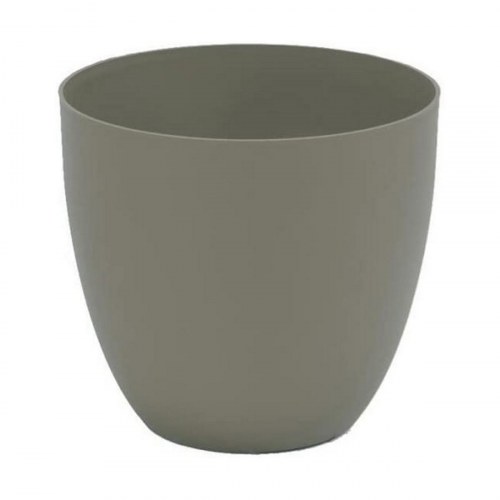 Plastiken urtepotte i polypropylen, taupe - Ø 38 cm