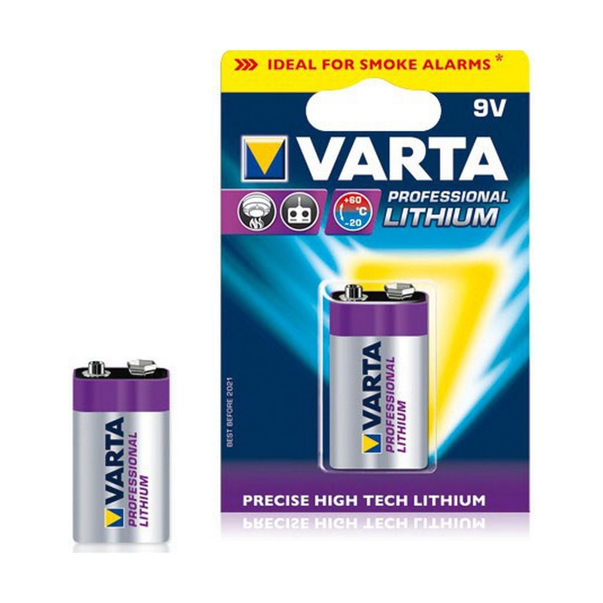 Se Varta Professional Lithium 9v 1 Pack (b) - Batteri hos Boligcenter.dk