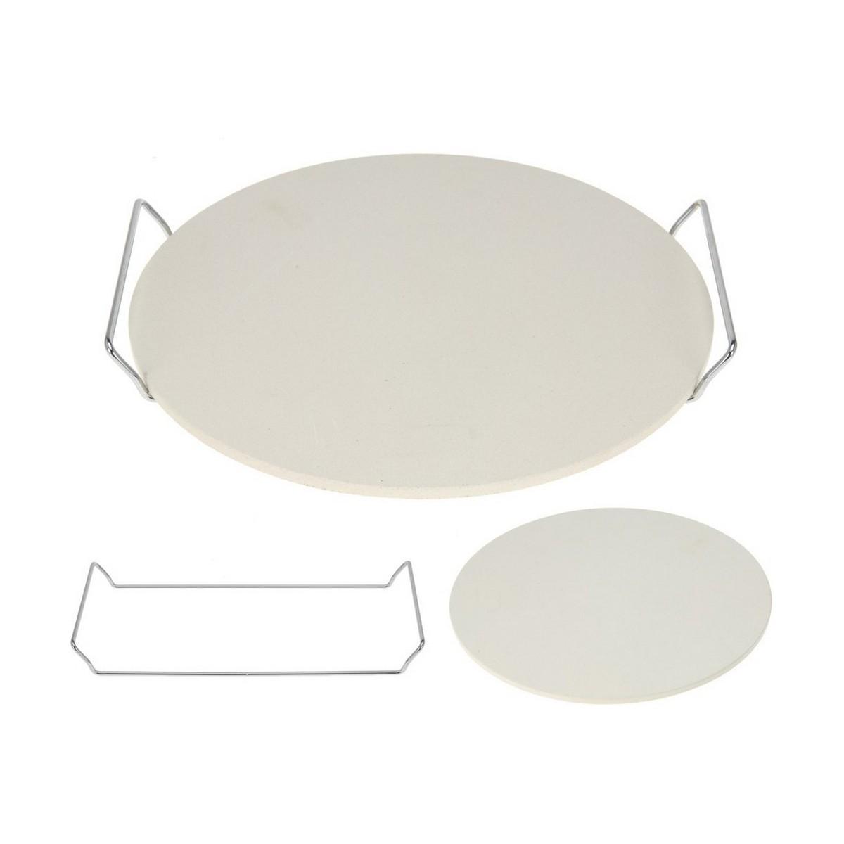 Excellent Houseware pizzasten Ø 33 cm med håndtag - hvid