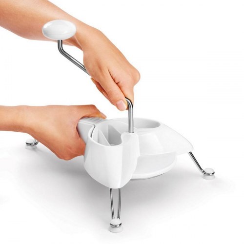 Metaltex rivejern med ben - hvid, rustfrit stål (Ø 24 cm)