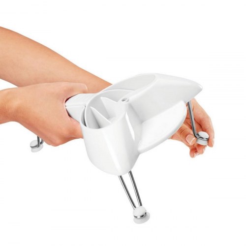 Metaltex rivejern med ben - hvid, rustfrit stål (Ø 24 cm)