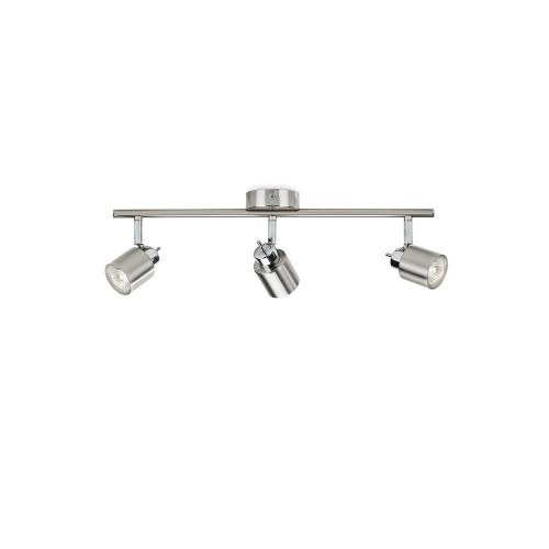 Philips Foco loftslampe - sølvfarvet metal, 3 x GU10, 10 × 49 × 15,5 cm