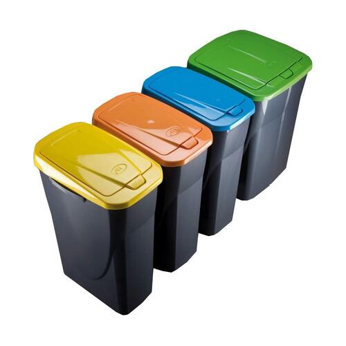 Papirkurv Mondex Grøn Sort/Grøn polypropylen Plastik 15 L