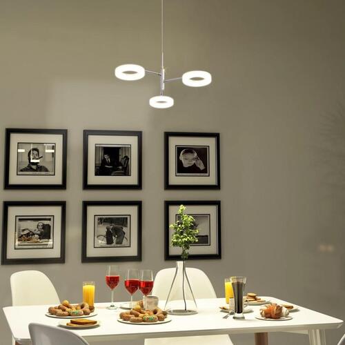 LED-pendel med 3 lys varm hvid