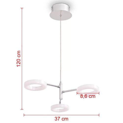 LED-pendel med 3 lys varm hvid