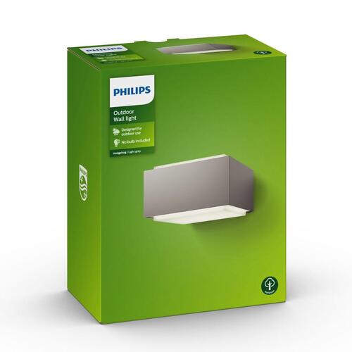 Væglampe Philips 17337/87/PN Grå Aluminium 42 W E27