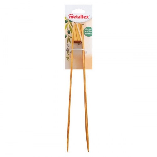 Metaltex serveringstænger i oliventræ - 30 cm