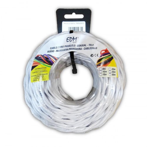 EDM Product parallelkabel - hvid 25 m (11990)