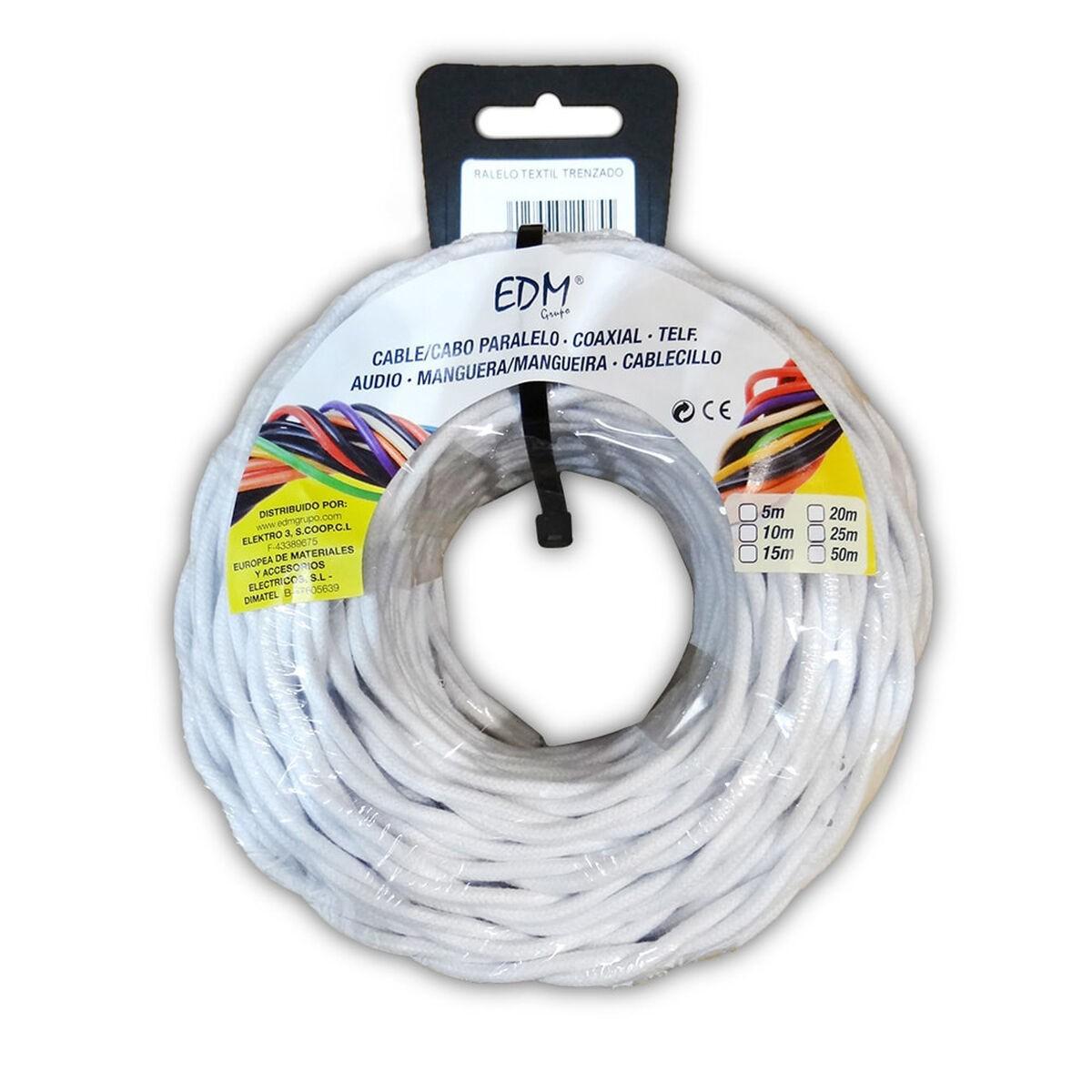 EDM Product parallelkabel - hvid 25 m (11990)