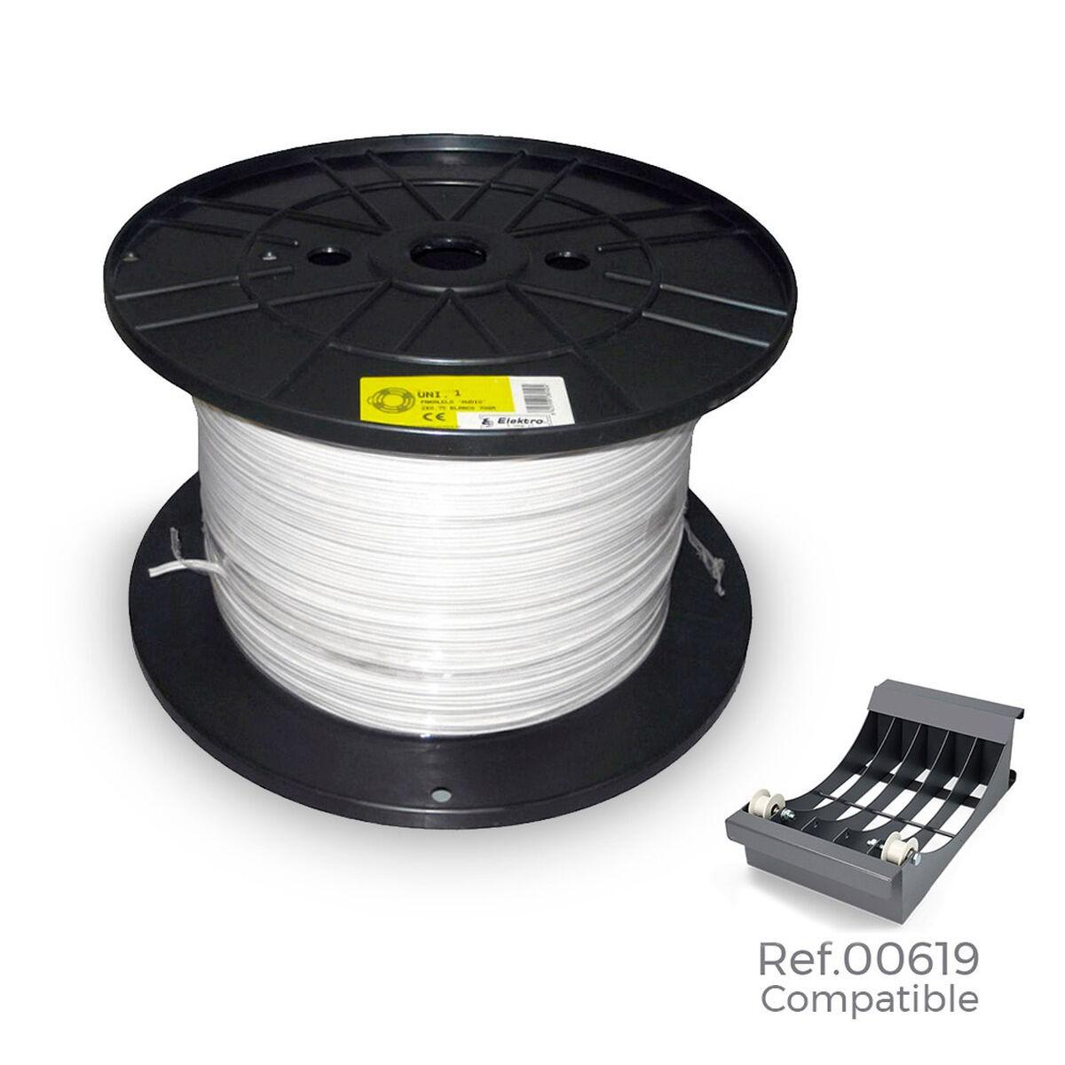 Sediles parallel interfacekabel 2 x 1,5 mm - hvid, 500 m