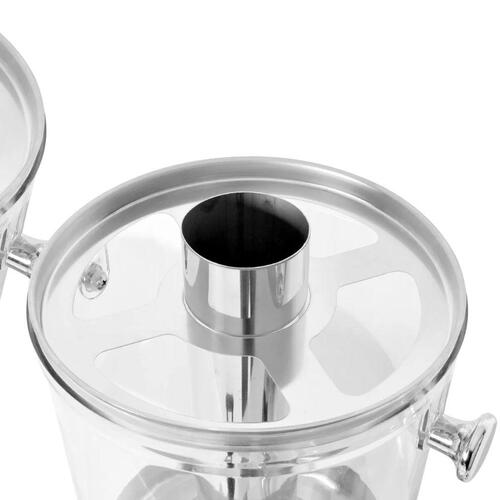 Tripeljuicedispenser rustfrit stål 3 x 8 l