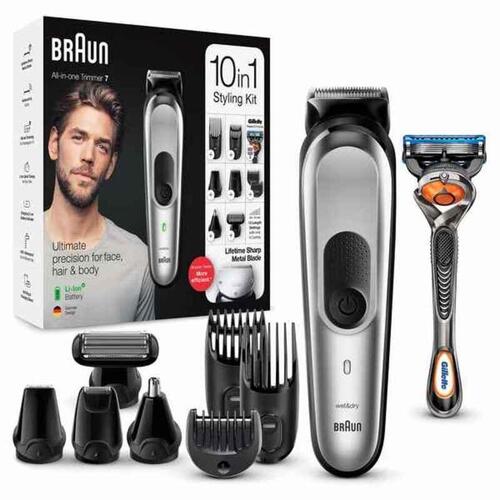 Genopladelig elektrisk barbermaskine Braun MGK7220 (OUTLET D)