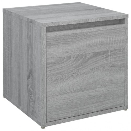 Opbevaringsskab 40,5×40×40 cm i konstrueret træ - grå sonoma-eg