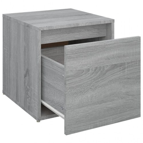 Opbevaringsskab 40,5×40×40 cm i konstrueret træ - grå sonoma-eg