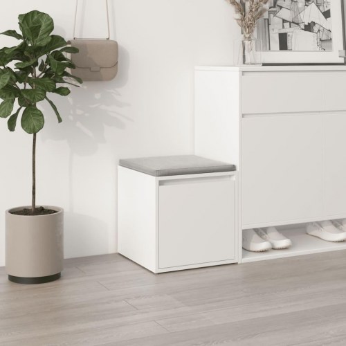Opbevaringsskab 40,5×40×40 cm i konstrueret træ - hvid