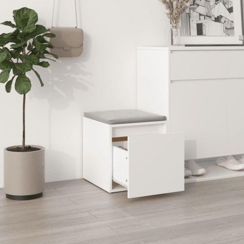 Opbevaringsskab 40,5×40×40 cm i konstrueret træ - hvid